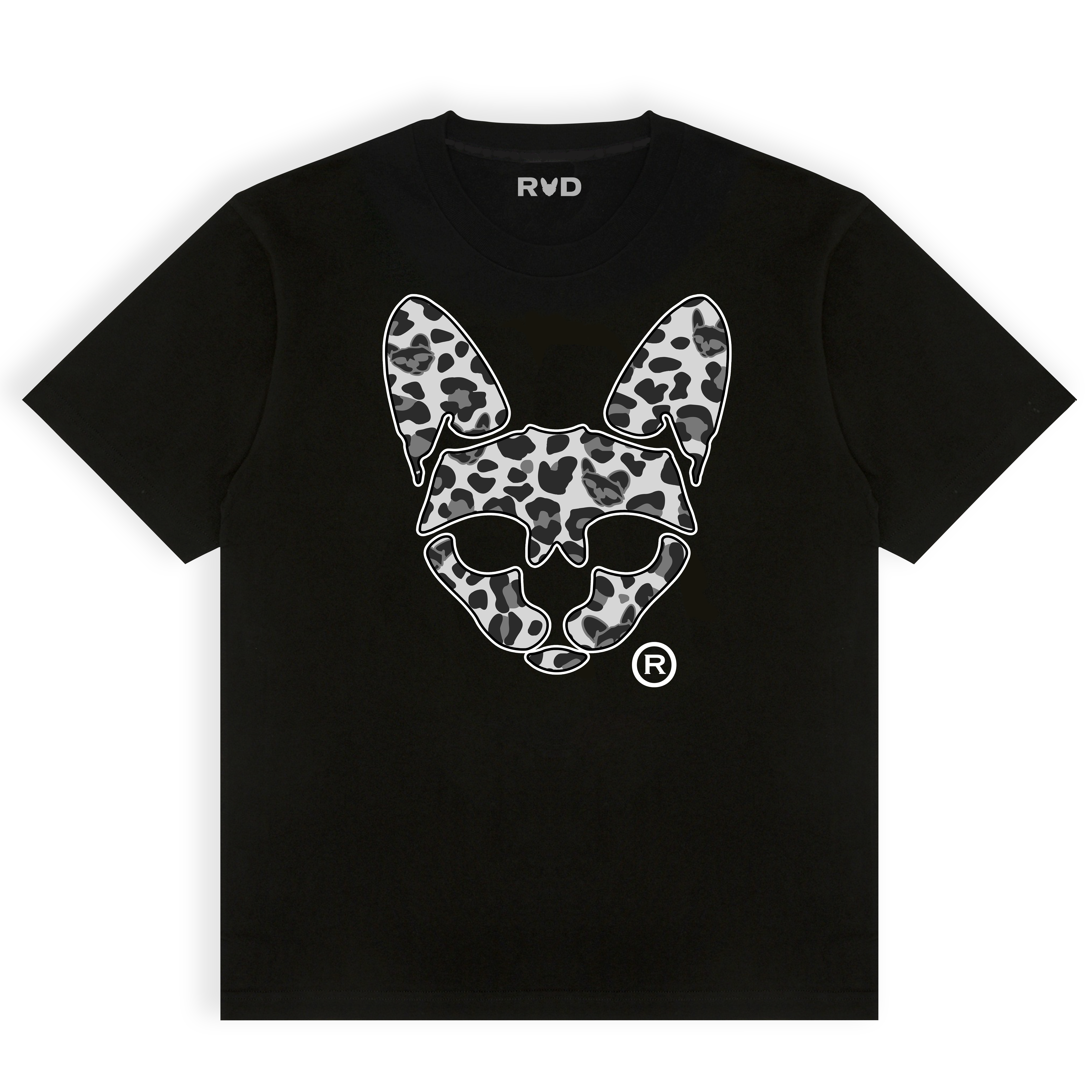 RUD FACE SNOW LEOPARD T-SHIRT – BLACK