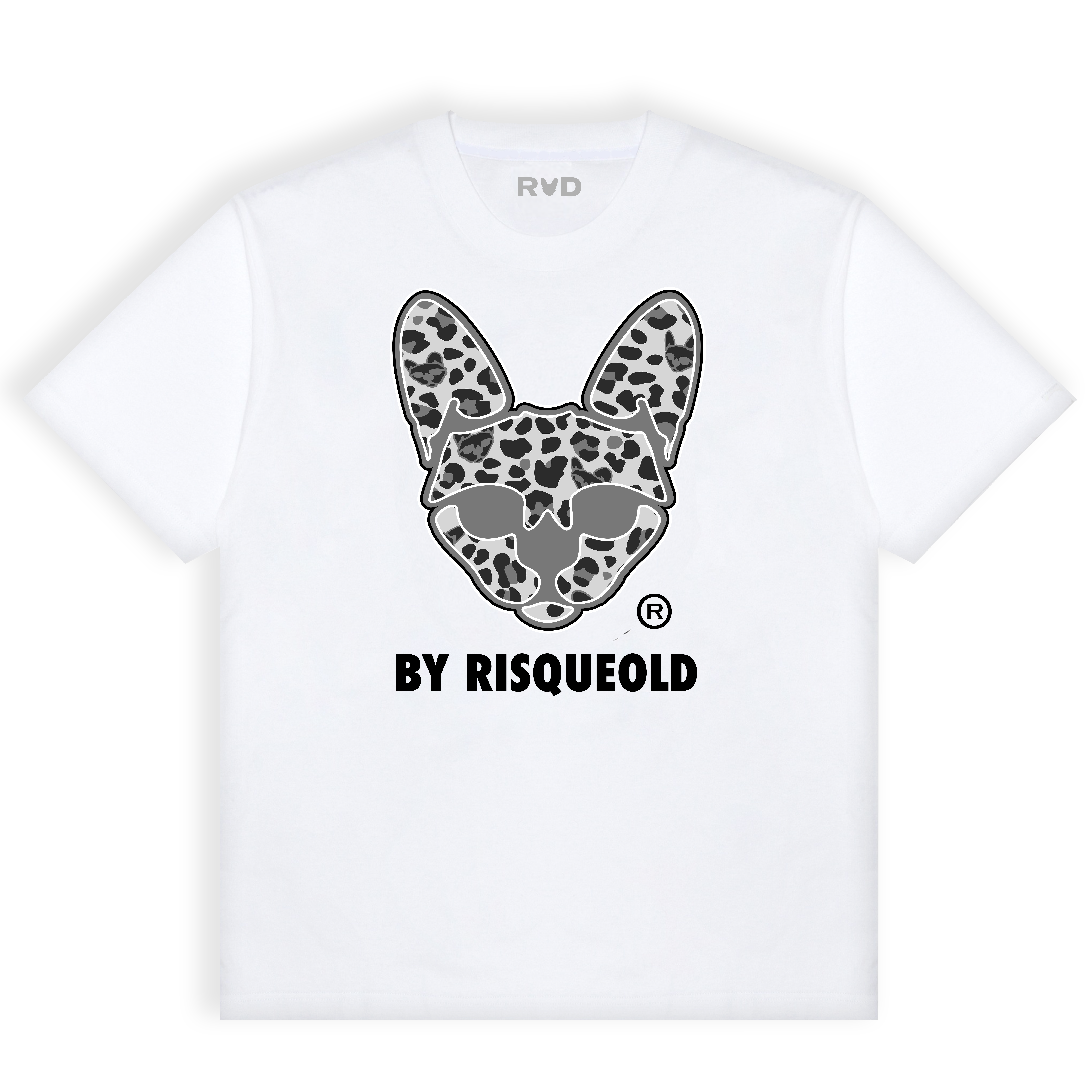 BY RISQUEOLD SNOW LEOPARD T-SHIRT – WHITE