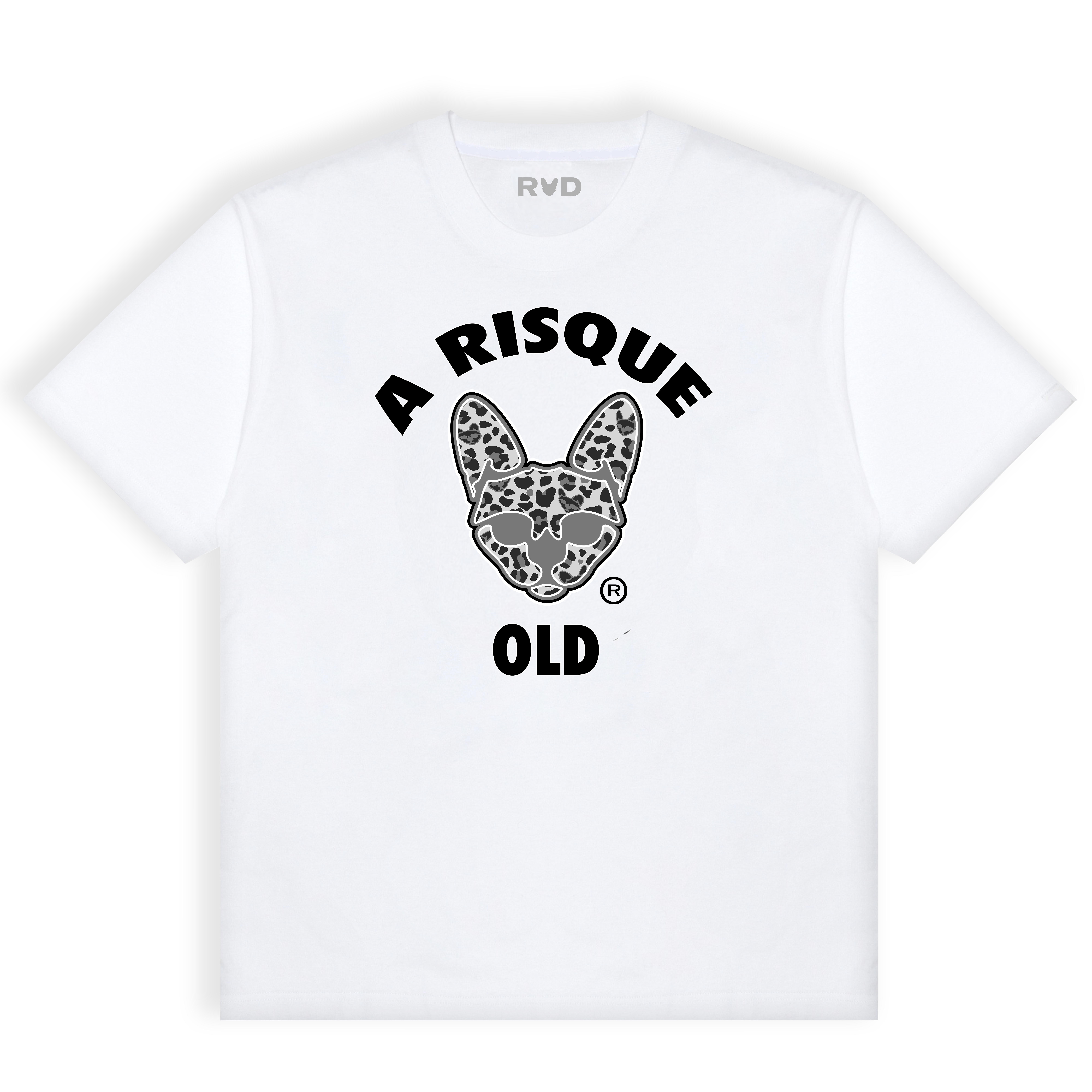 DROPOUT SNOW LEOPARD T-SHIRT - WHITE