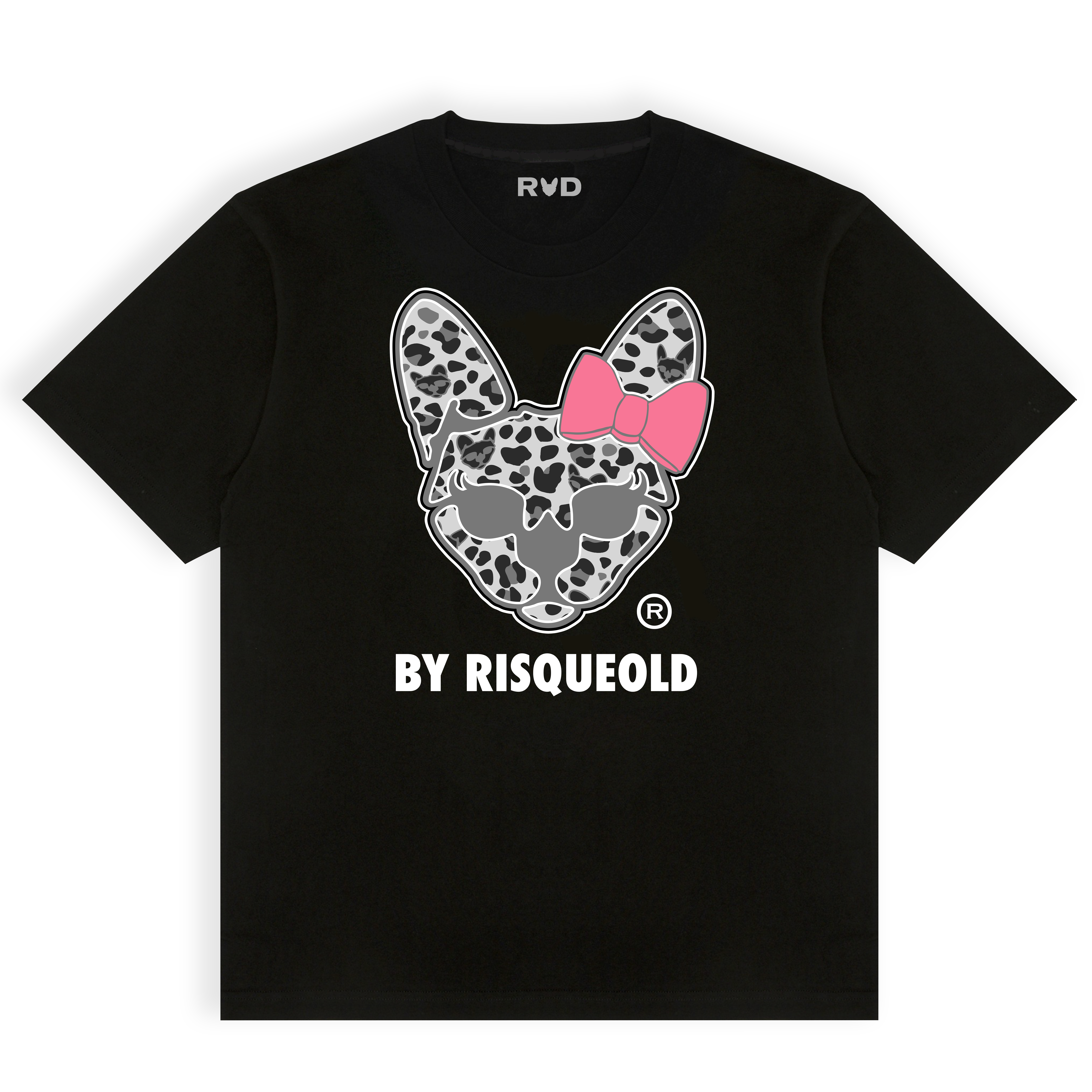 BY RISQUEOLD SNOW LEOPARD T-SHIRT – BLACK
