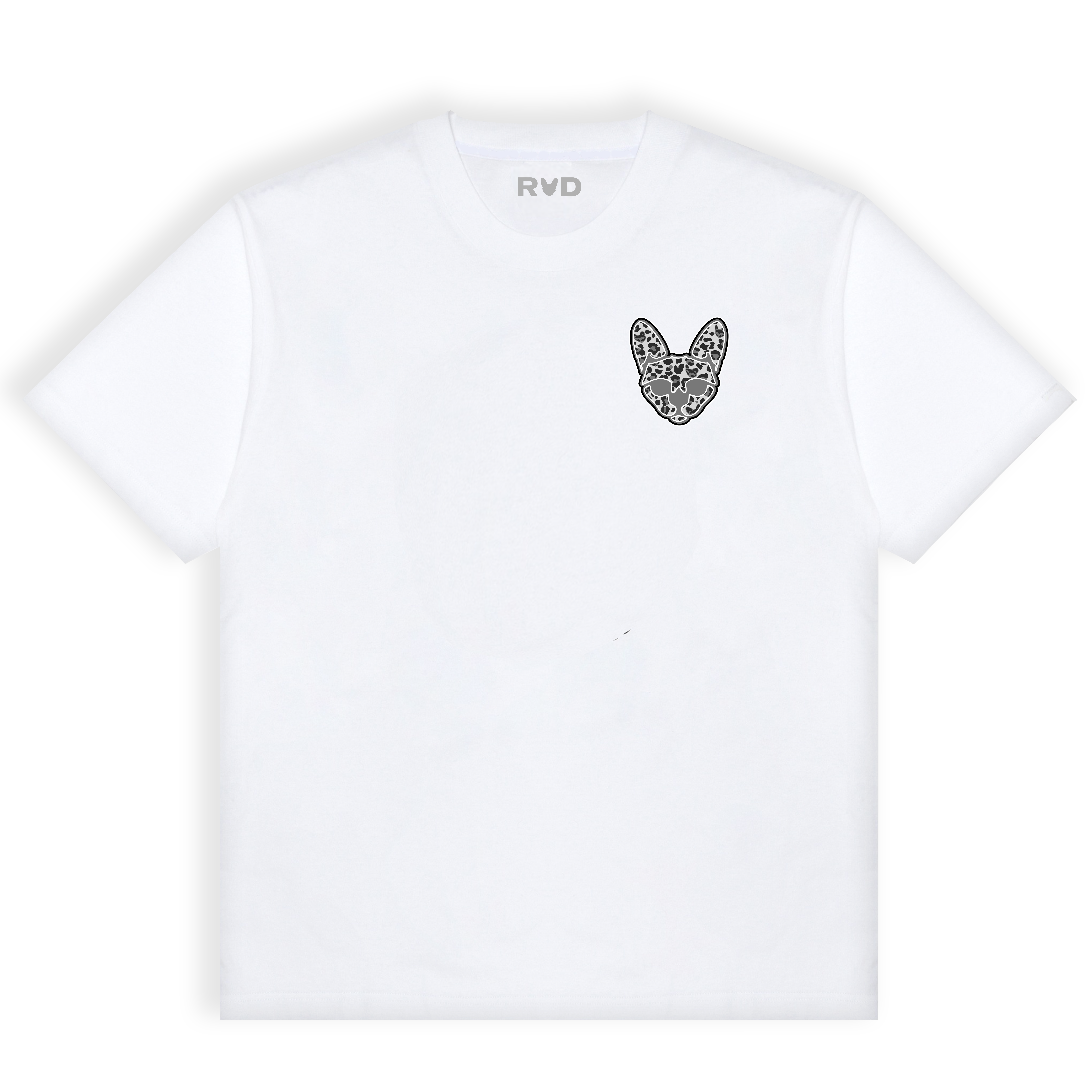 RUD MED HEAD SNOW LEOPARD T-SHIRT – WHITE