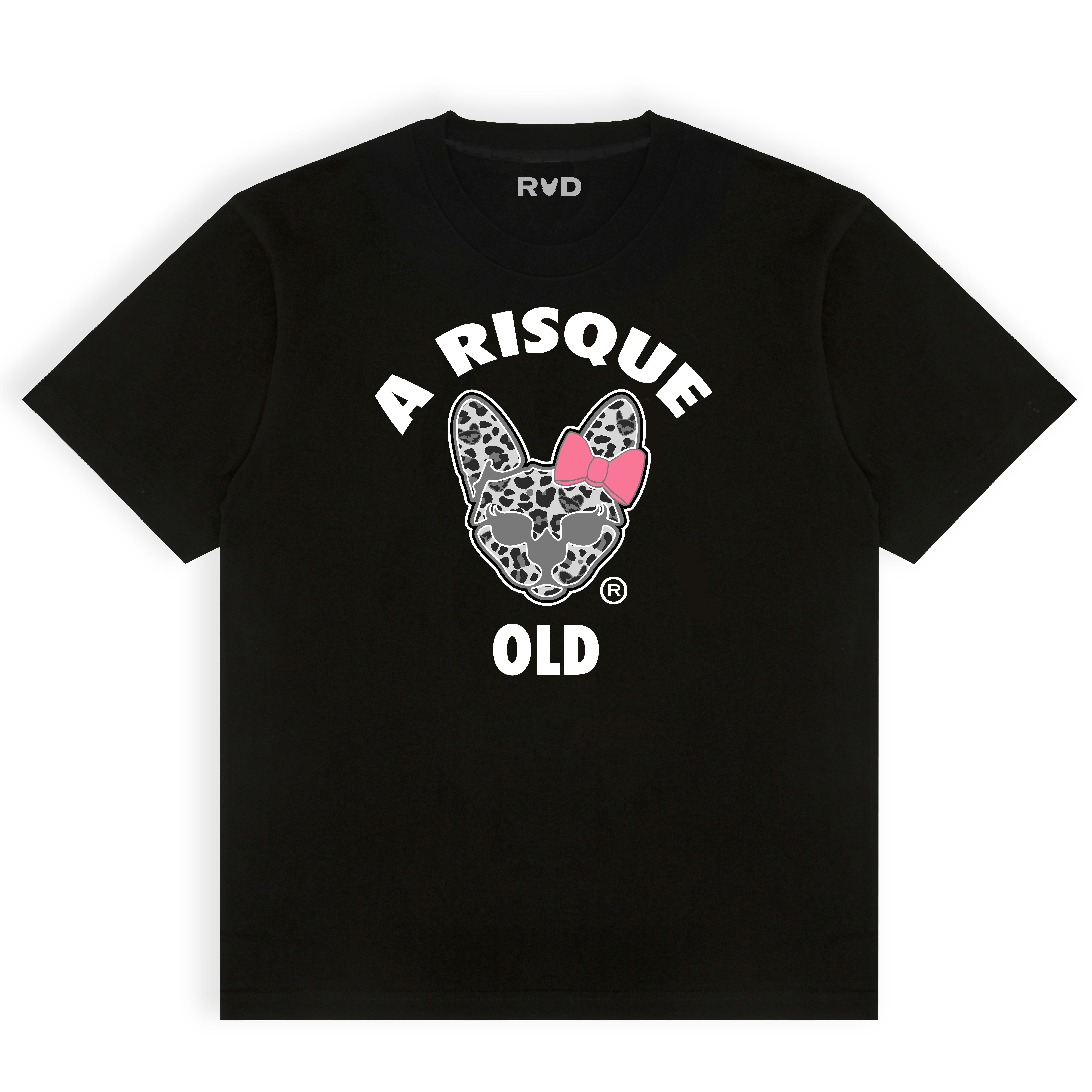 DROPOUT SNOW LEOPARD T-SHIRT - BLACK