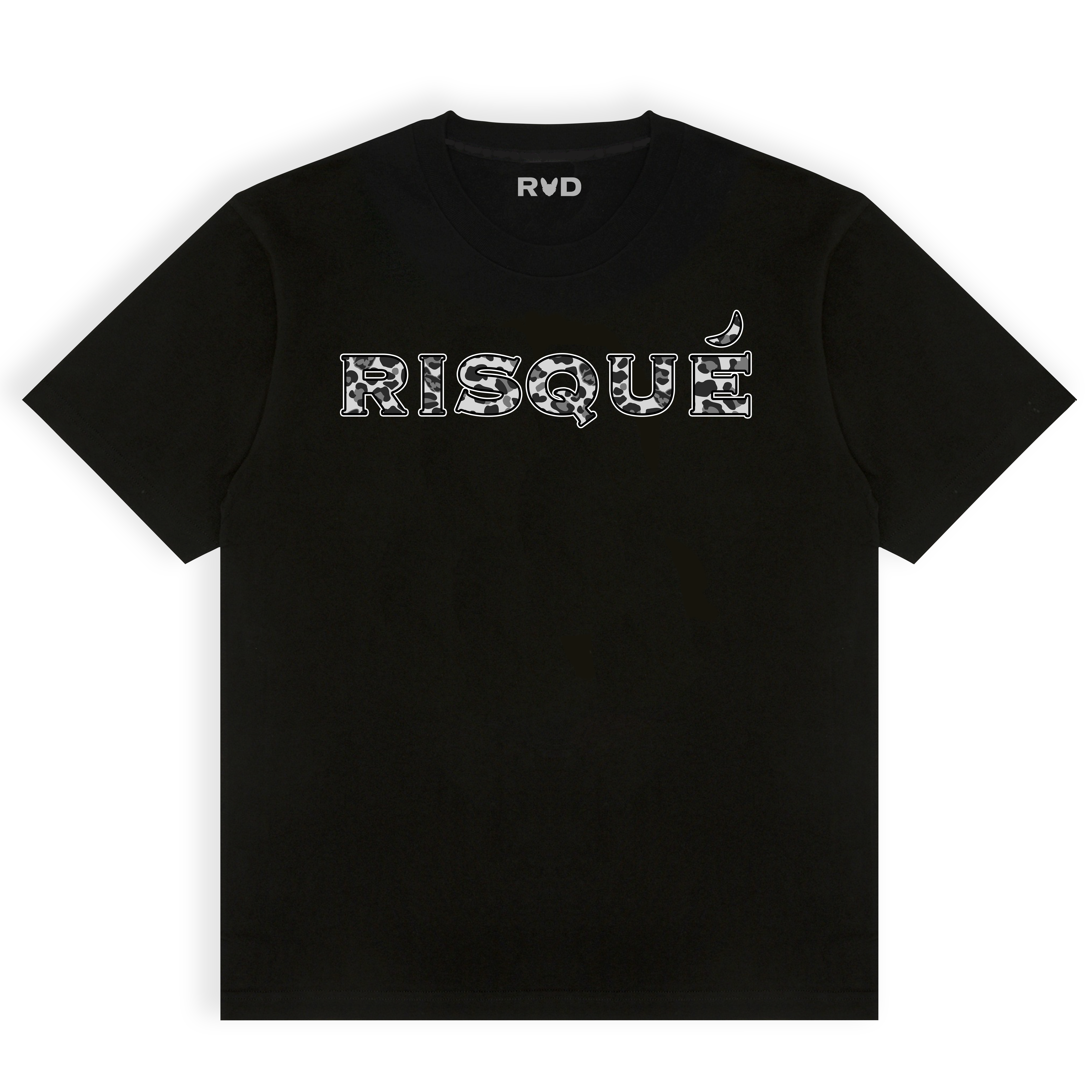 RISQUÉ SNOW LEOPARD T-SHIRT – BLACK